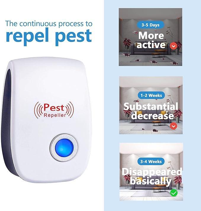 Last Day Deal đ„ QIAWIâą Ultrasonic Pest Repeller â Targets Roaches, Mice, Flies & More with 360° Coverage