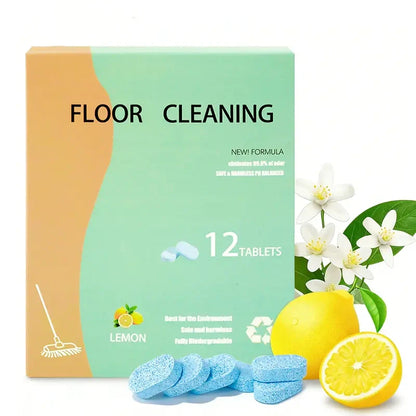 Floor Cleaning Tablets - Safe for Wood Tile Marble Quick Dry No Residue