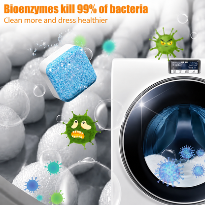 🔥 Powerful Washer Deep Cleaner Tablets – Eliminate Hidden Bacteria & Bad Smells Fast