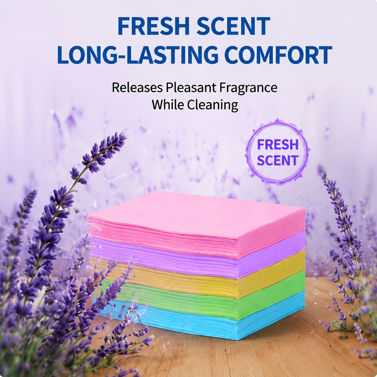 Multi-Effect Floor Cleaning Sheets – 100pcs, Safe for All Surfaces, Fresh Scent & Family-Friendly