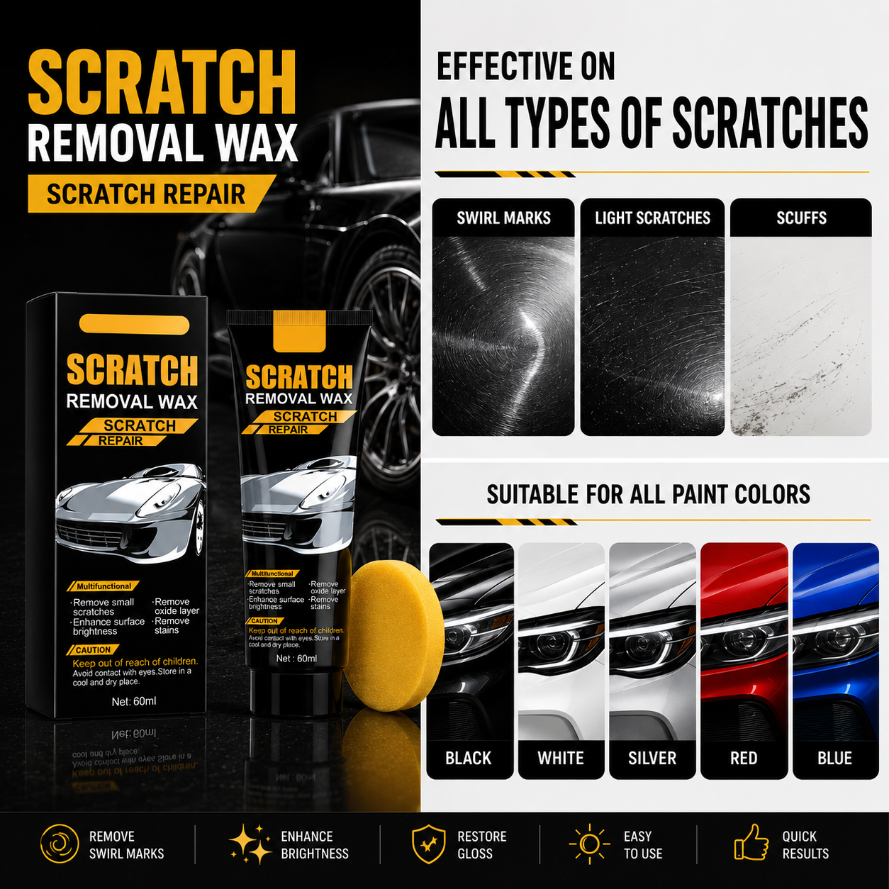 Calmglea Scratch & Swirl Gloss Revival Wax Kit