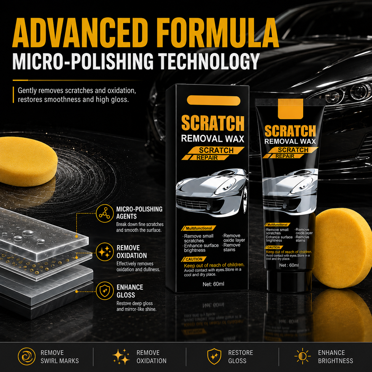 Calmglea Scratch & Swirl Gloss Revival Wax Kit
