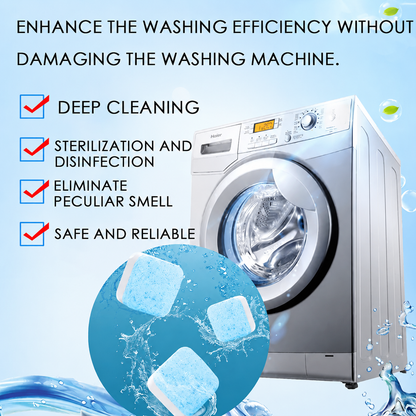 🔥 Powerful Washer Deep Cleaner Tablets – Eliminate Hidden Bacteria & Bad Smells Fast
