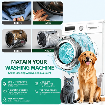 🔥 Powerful Washer Deep Cleaner Tablets – Eliminate Hidden Bacteria & Bad Smells Fast
